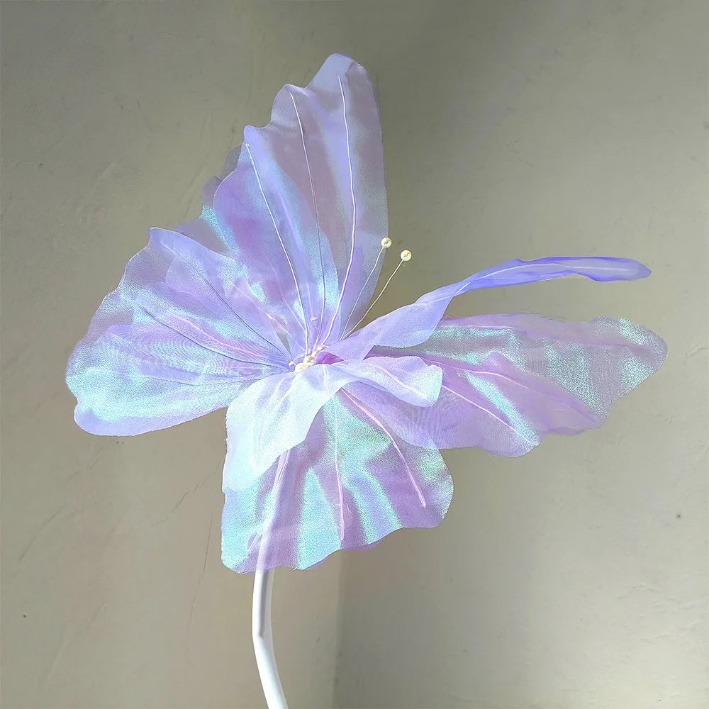 Large 3D Gauze Butterfly Decoration – Hollow Hanging Display for Weddings