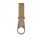 Nylon Webbing Bottle Holder – Tactical Carabiner Clip for Outdoor Hiking
