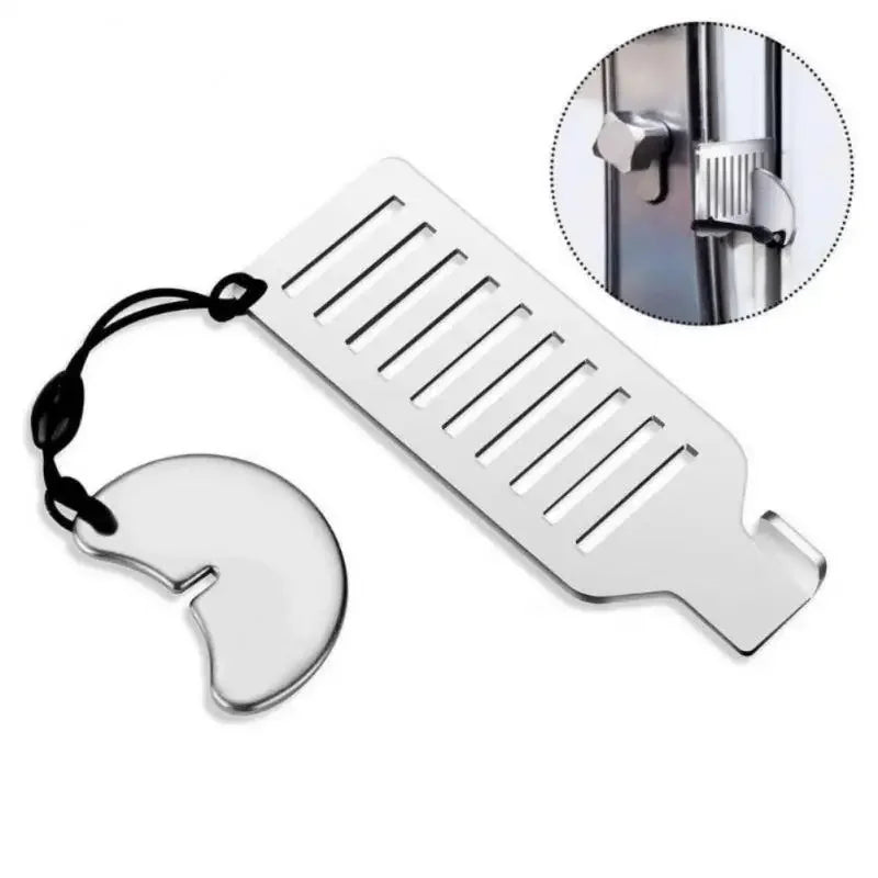 Portable Metal Door Lock – Punch-Free Security Latch for Hotel and Travel