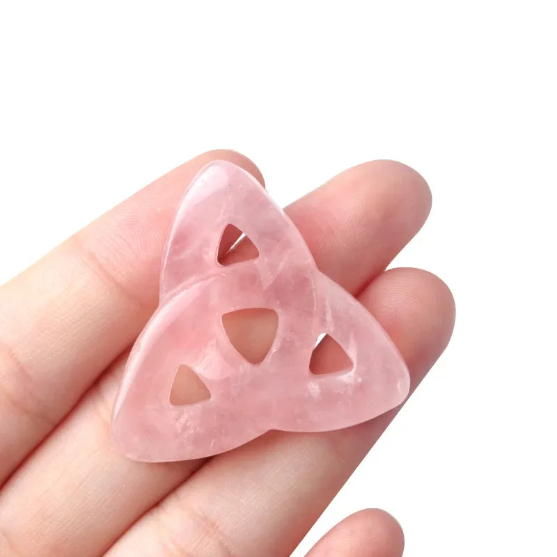 Celtic Knot Crystal Ornament – Amethyst Stone Decor for Reiki Healing