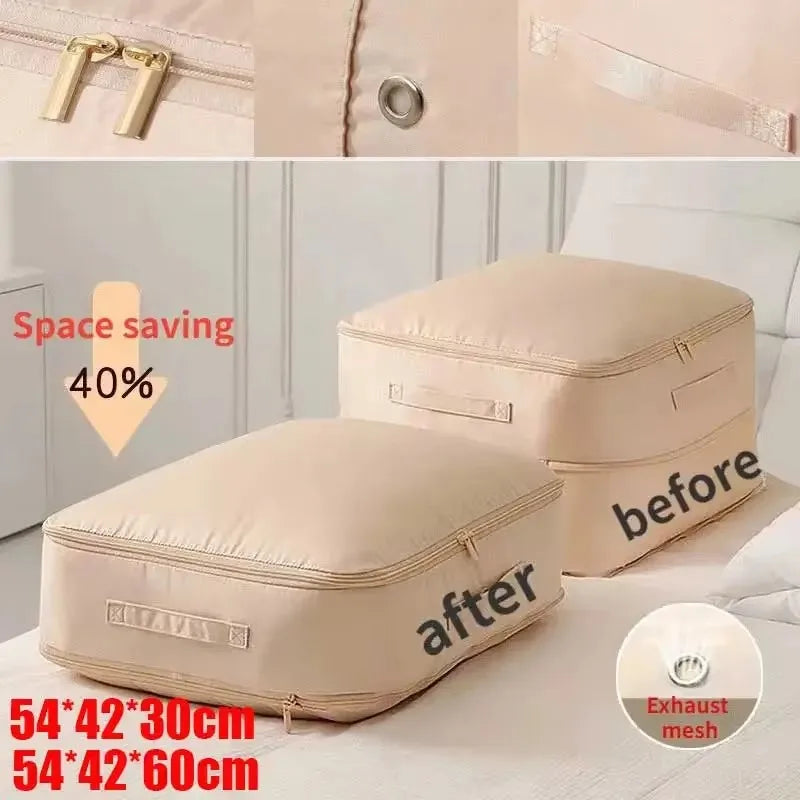 Large Compression Storage Bag – Space Saving Quilt Organizer for Closet