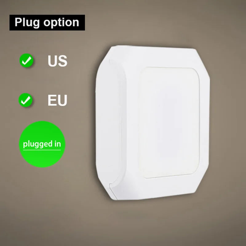 LED Night Light – Motion Sensor Plug-in Lamp for Bedroom and Hallway