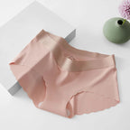 Seamless Ice Silk Panties – Low-Waist Women Underwear for Daily Comfort