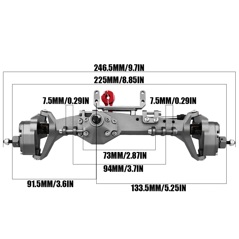 RC Crawler Metal Portal Axle – Front and Rear Upgrade for Buggy Models