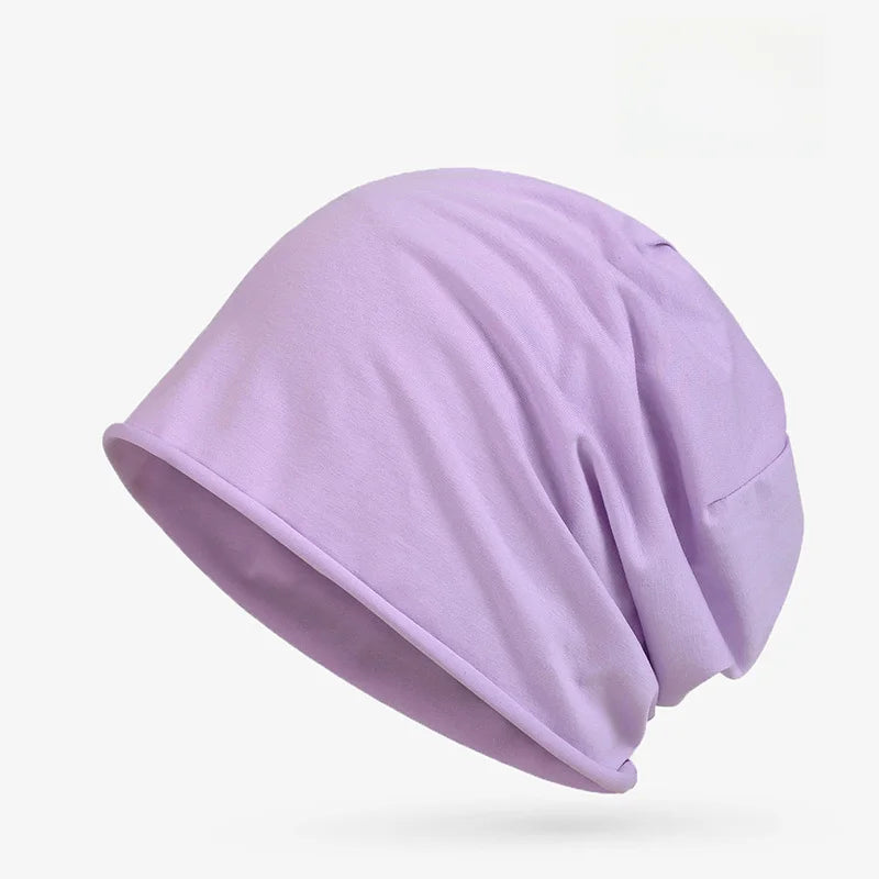 Cotton Sleep Cap – Breathable Unisex Headscarf for Nightwear and Hair Loss