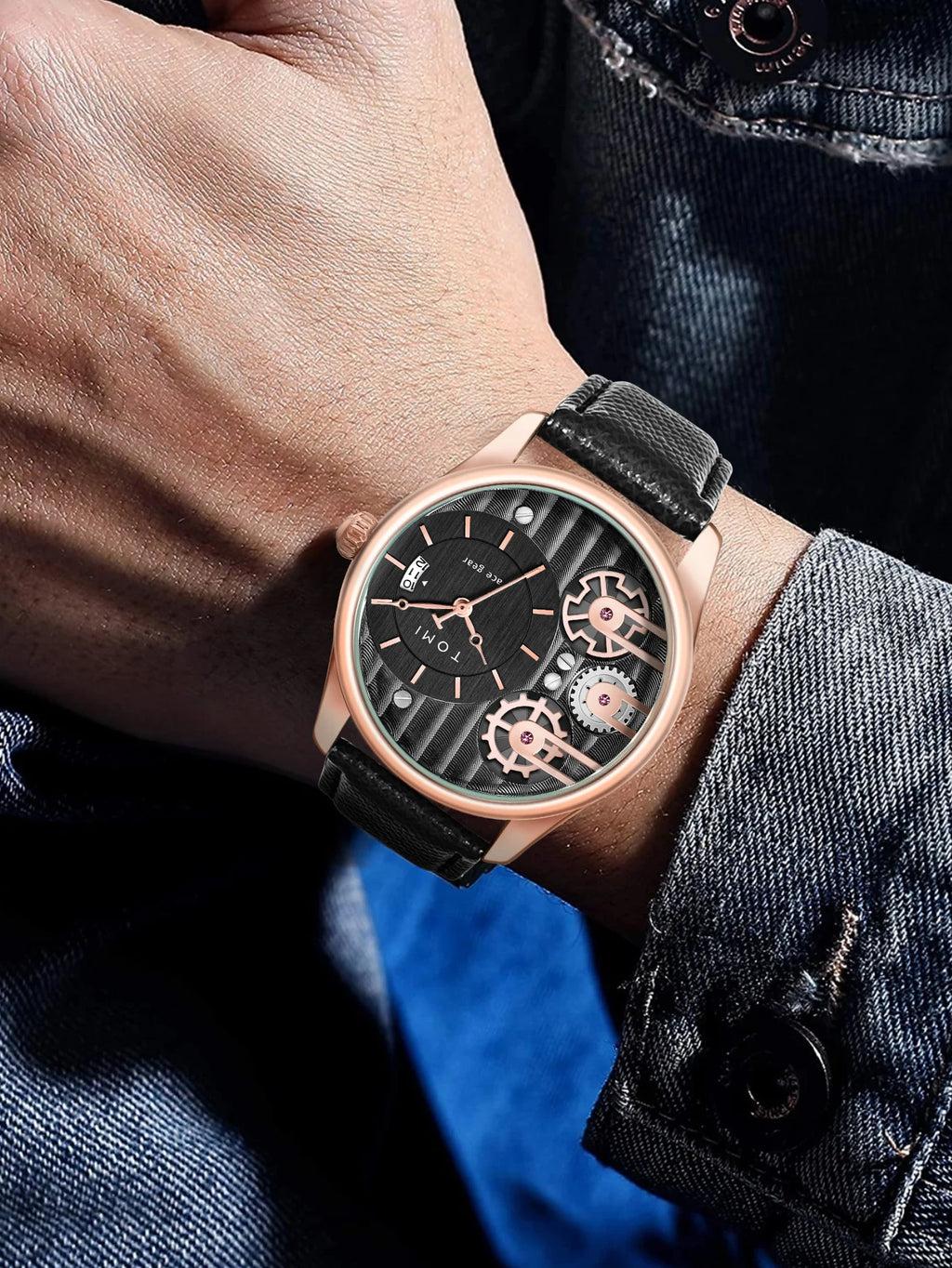 Quartz Men's Wristwatch – Luxury Minimalist Business Gift for Anniversaries
