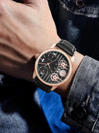 Quartz Men's Wristwatch – Luxury Minimalist Business Gift for Anniversaries