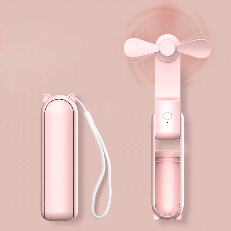 Portable Handheld Turbo Fan – Rechargeable Personal Cooler for Outdoor Travel