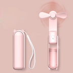 Portable Handheld Turbo Fan – Rechargeable Personal Cooler for Outdoor Travel
