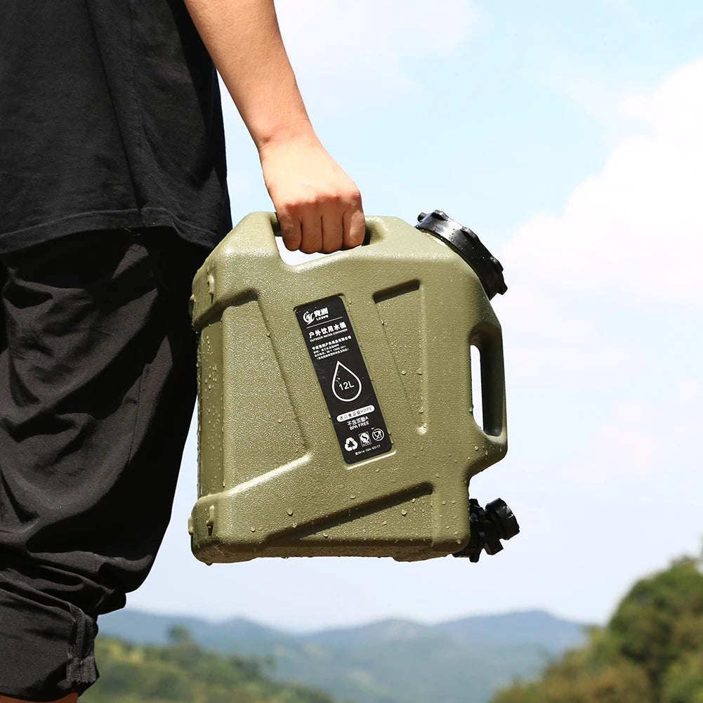 Portable Water Container with Faucet – Large Capacity for Camping and Hiking