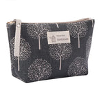 Canvas Small Cosmetic Bag – Portable Makeup Organizer for Travel