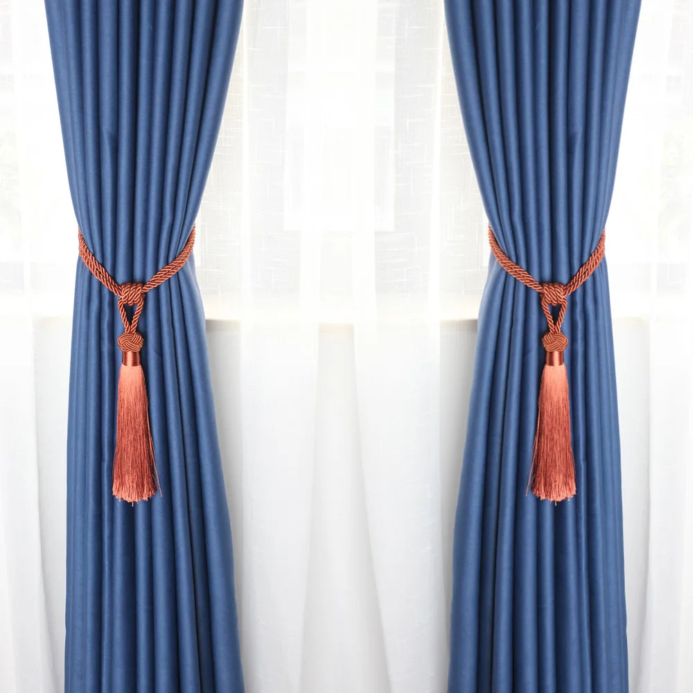 Decorative Tassel Curtain Tiebacks – Elegant Holdbacks for Home Drapery