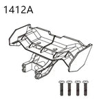 RC Car Spare Parts – Differential Shock and Tire Set for 1/14 Scale Models