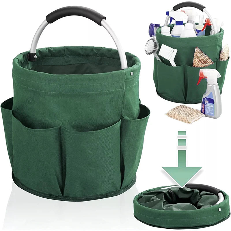 17L Folding Storage Tote – Large Collapsible Basket for Outdoor Cleaning