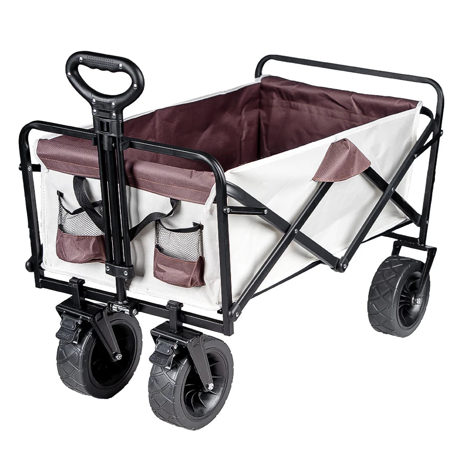 Collapsible Utility Wagon – Heavy Duty Folding Cart for Beach and Camping