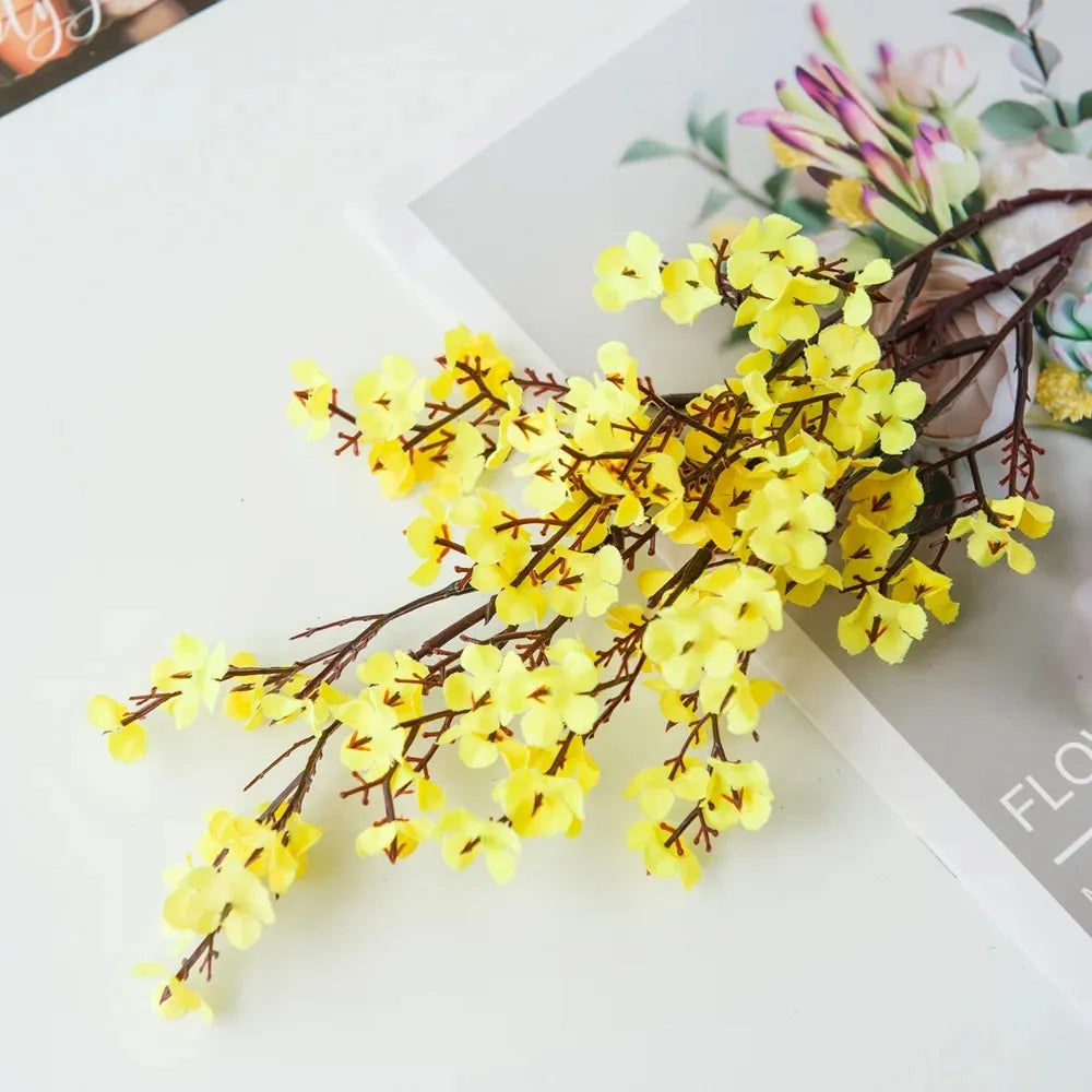 Artificial Cherry Blossoms – Silk Baby's Breath for Wedding Vase Decor