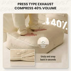 Self-Compression Storage Bag – Large Capacity Duvet Organizer for Moving