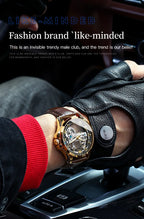 Automatic Mechanical Wristwatch – Skeleton Dial for Men Business Formal