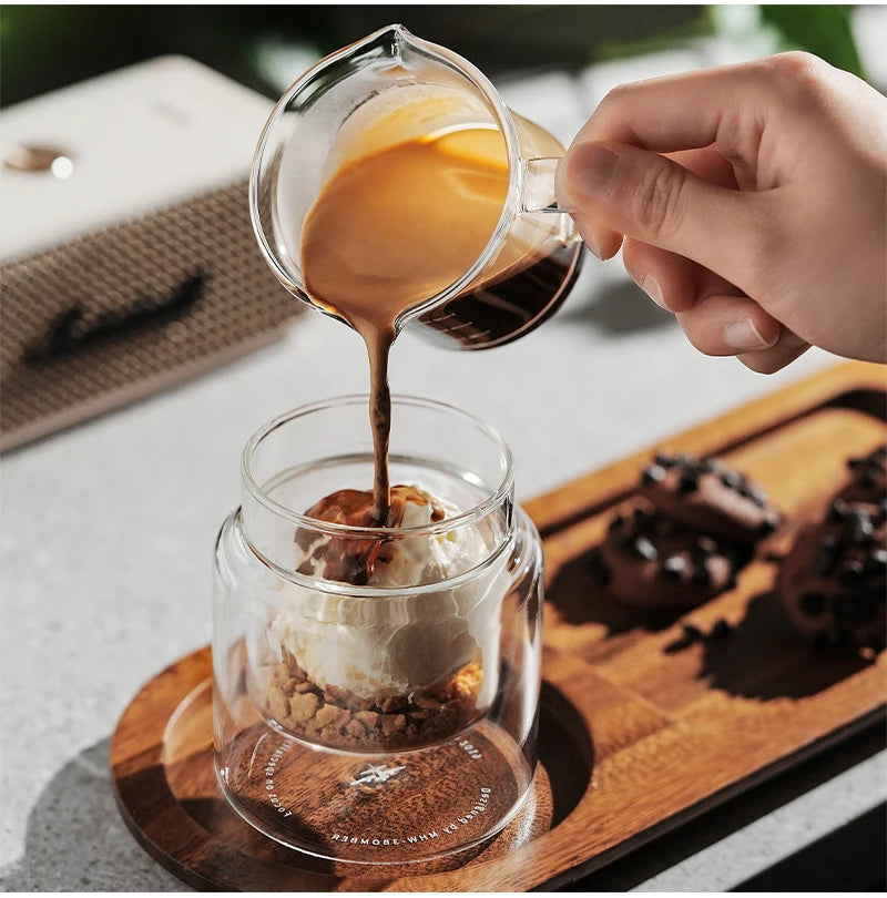 Double Wall Glass Coffee Mugs – Borosilicate Espresso Cups for Baristas