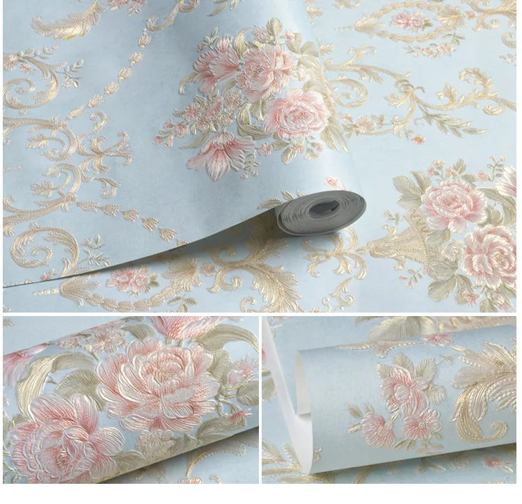 Self-Adhesive 3D Floral Wallpaper – Thickened Wall Decor for Bedroom Living Room
