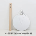Perforated Aluminum Pizza Peel – Non-Slip Wooden Handle for Home Baking