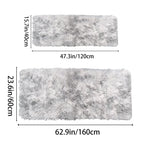 Tie-Dyed Shag Area Rug – Fluffy Non-Slip Carpet for Bedroom and Living Room