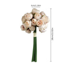 Silk Peony and Rose Bouquet – Artificial Floral Arrangement for Home Wedding