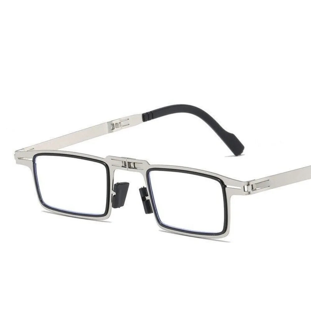 Folding Metal Reading Glasses – Anti-Blue Light Eyewear for Men and Women