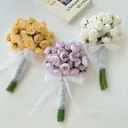 Silk Peony and Rose Bouquet – Artificial Floral Arrangement for Home Wedding
