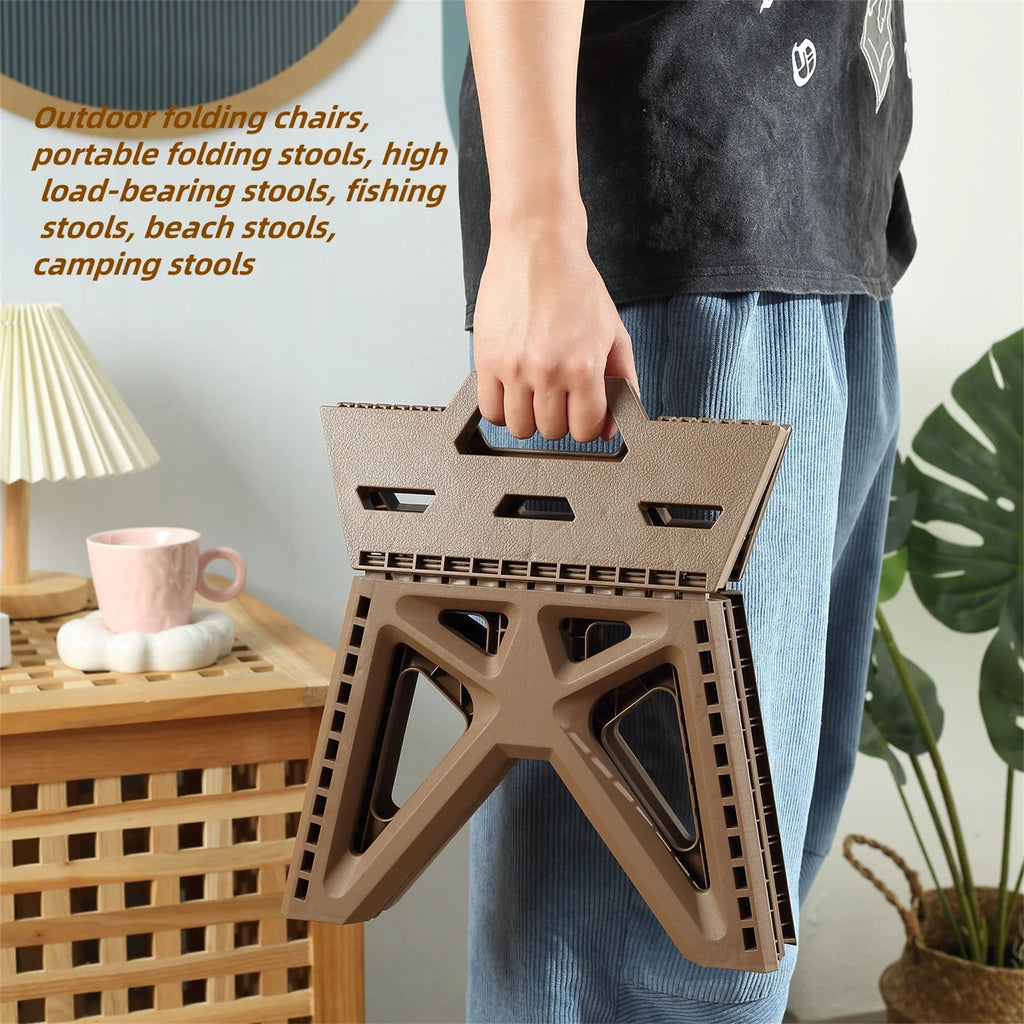 Portable Folding Stool – High Load Bearing Chair for Camping and Fishing