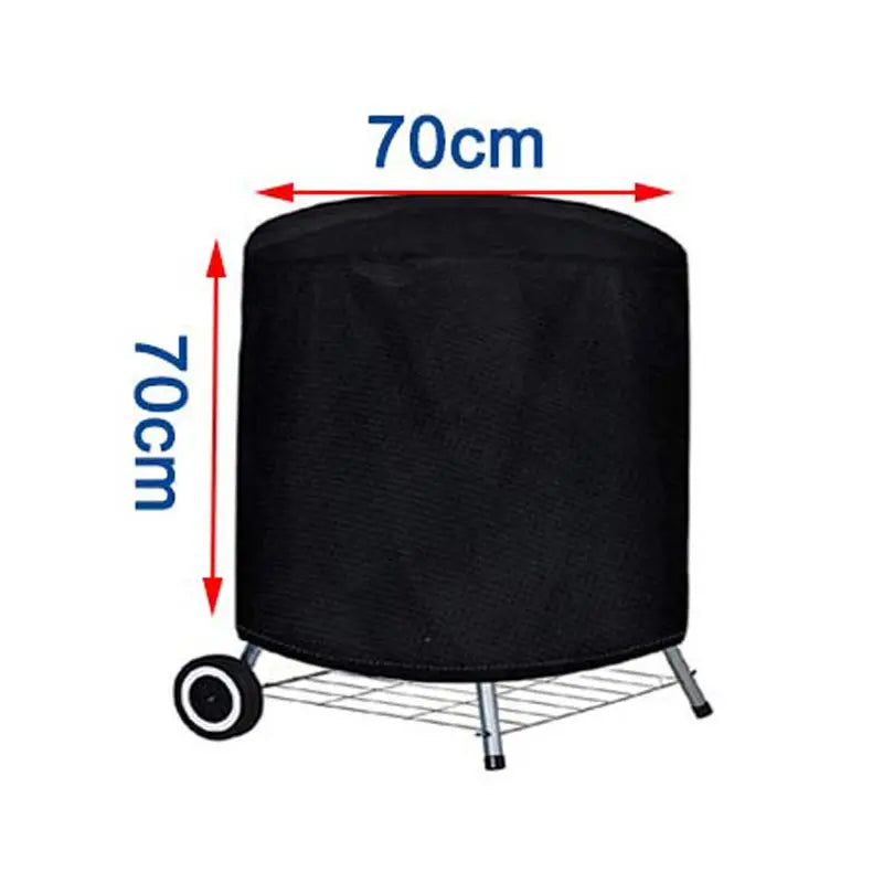 Heavy Duty Waterproof BBQ Cover – Protective Round Grill Shield for Outdoor