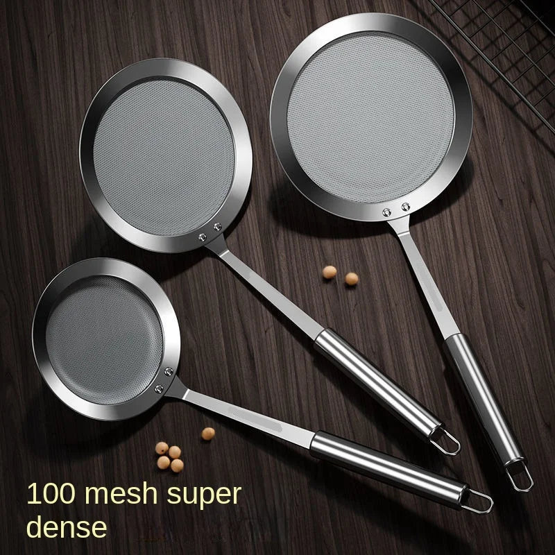 Stainless Steel Mesh Strainer – Fine Sieve for Kitchen Food Filtering