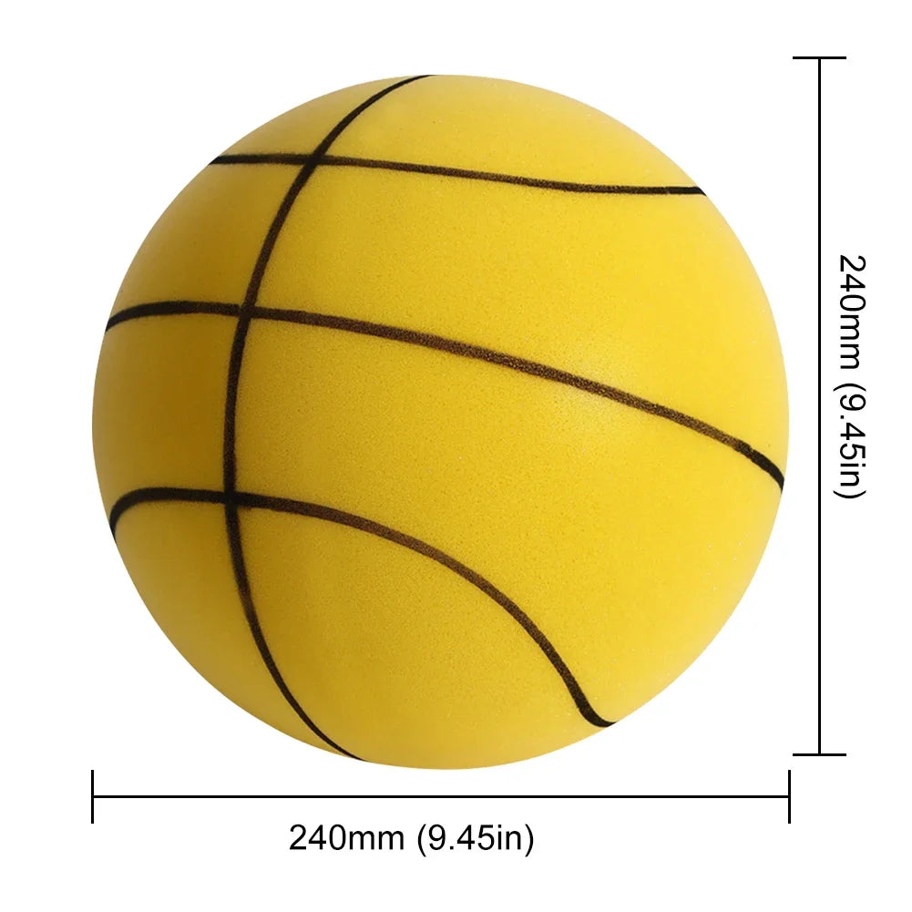 Silent Foam Basketball – Lightweight Elastic Sports Toy for Kids Indoor Play