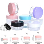 Refillable Cosmetic Sample Jars – Small Plastic Containers for Travel Storage