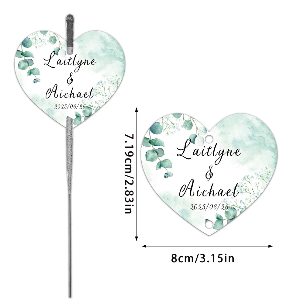 Custom Sparkler Tags – Personalized Firework Labels for Wedding Parties