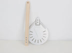 Perforated Aluminum Pizza Peel – Non-Slip Wooden Handle for Home Baking