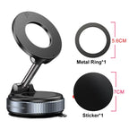 Magnetic Car Phone Holder – 360° Rotatable Suction Mount for Navigation
