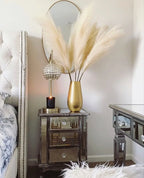 47" Faux Pampas Grass – Tall Fluffy Artificial Stems for Home Decor