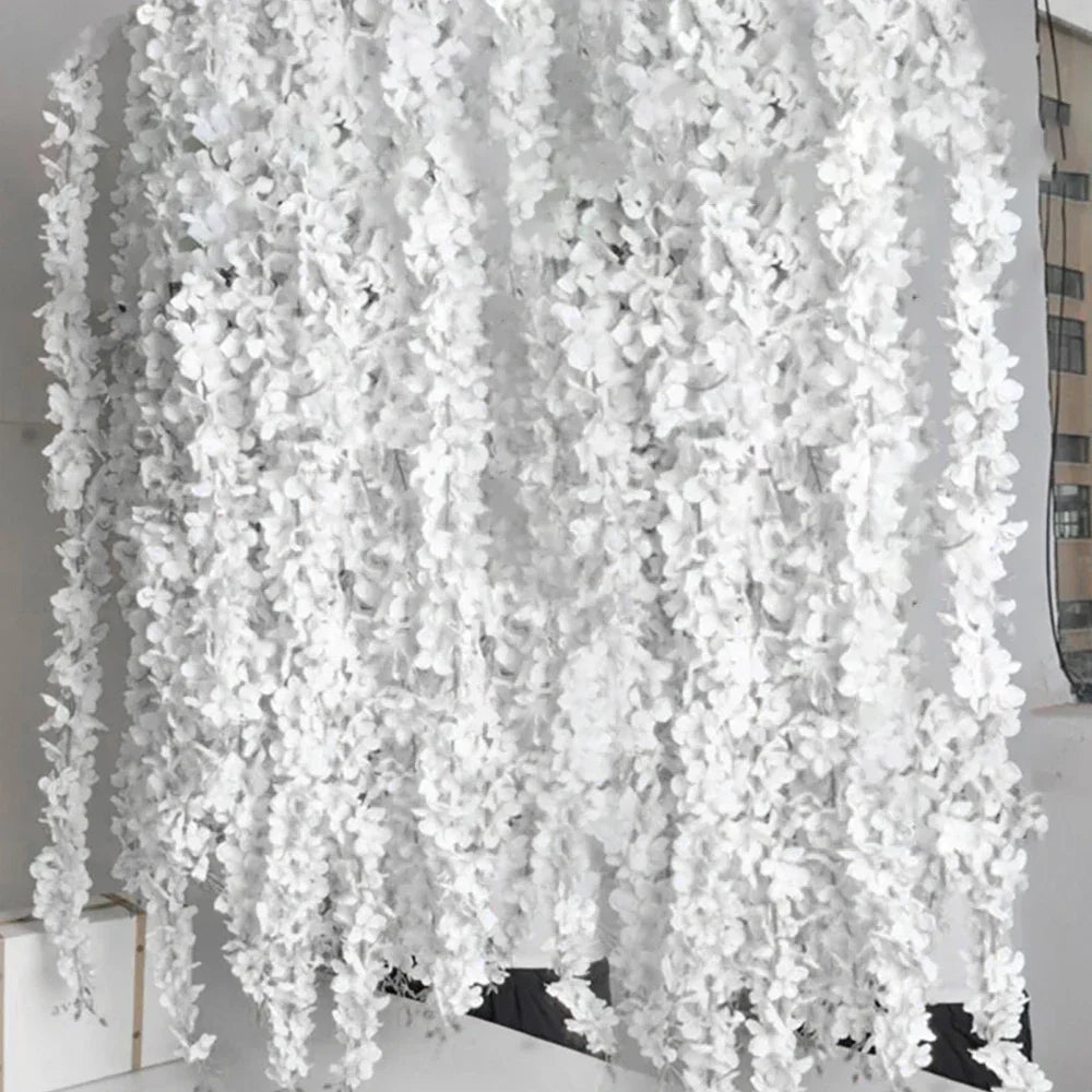 Artificial Wisteria Flower Garland – Hanging Vines for Wedding Party Decor