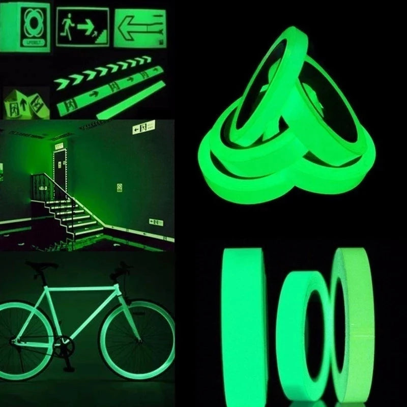 3m Fluorescent Luminous Tape – Glow in the Dark Safety Strip for Home Stairs