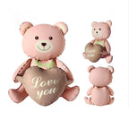 3D Matte Standing Bear Foil Balloons – Birthday Party Decoration for Baby Shower