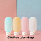 Refillable 60ml Squeeze Tubes – Soft Silicone Containers for Travel Toiletries