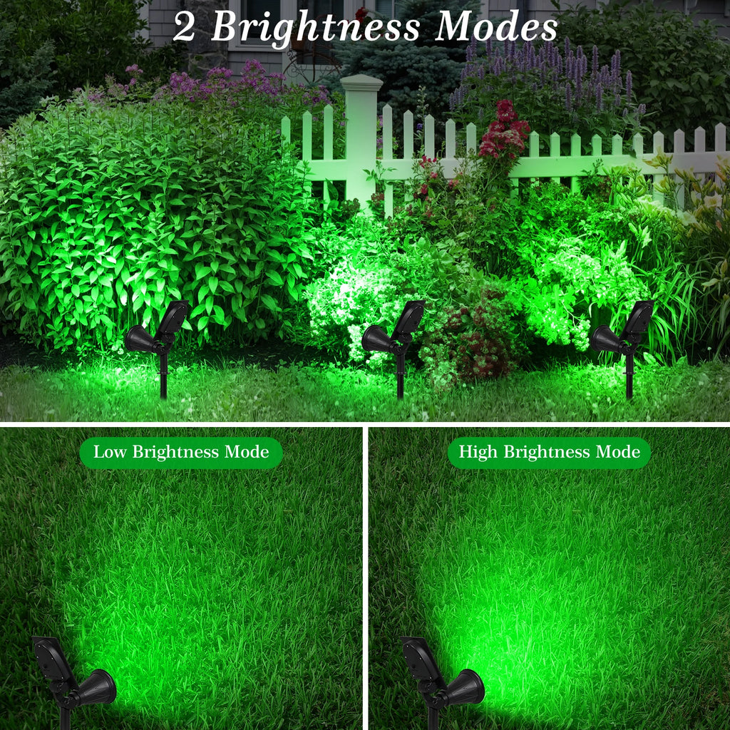 Green LED Solar Spotlight – Waterproof Outdoor Garden Light for Landscape