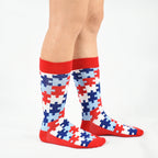 Colorful Cotton Crew Socks – Patterned Funny Dress Fashion for Men