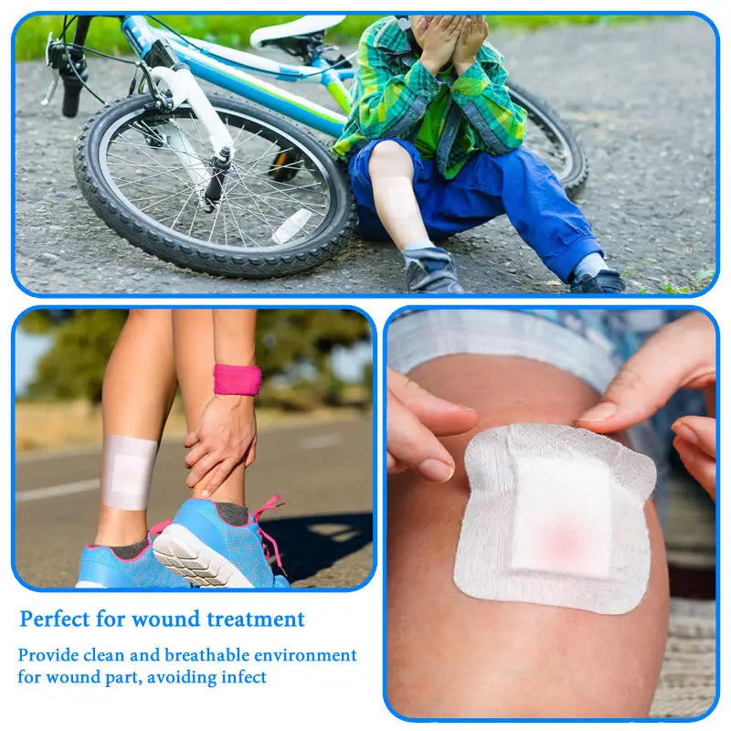 Sterile Bordered Gauze Pads – Waterproof Adhesive Wound Dressings for First Aid