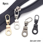 Detachable Metal Zipper Puller Kit – Replacement Repair Set for Sewing Craft