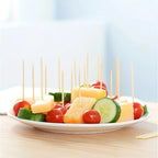 Natural Bamboo Double-Headed Toothpicks – Portable Dental Floss for Home Travel