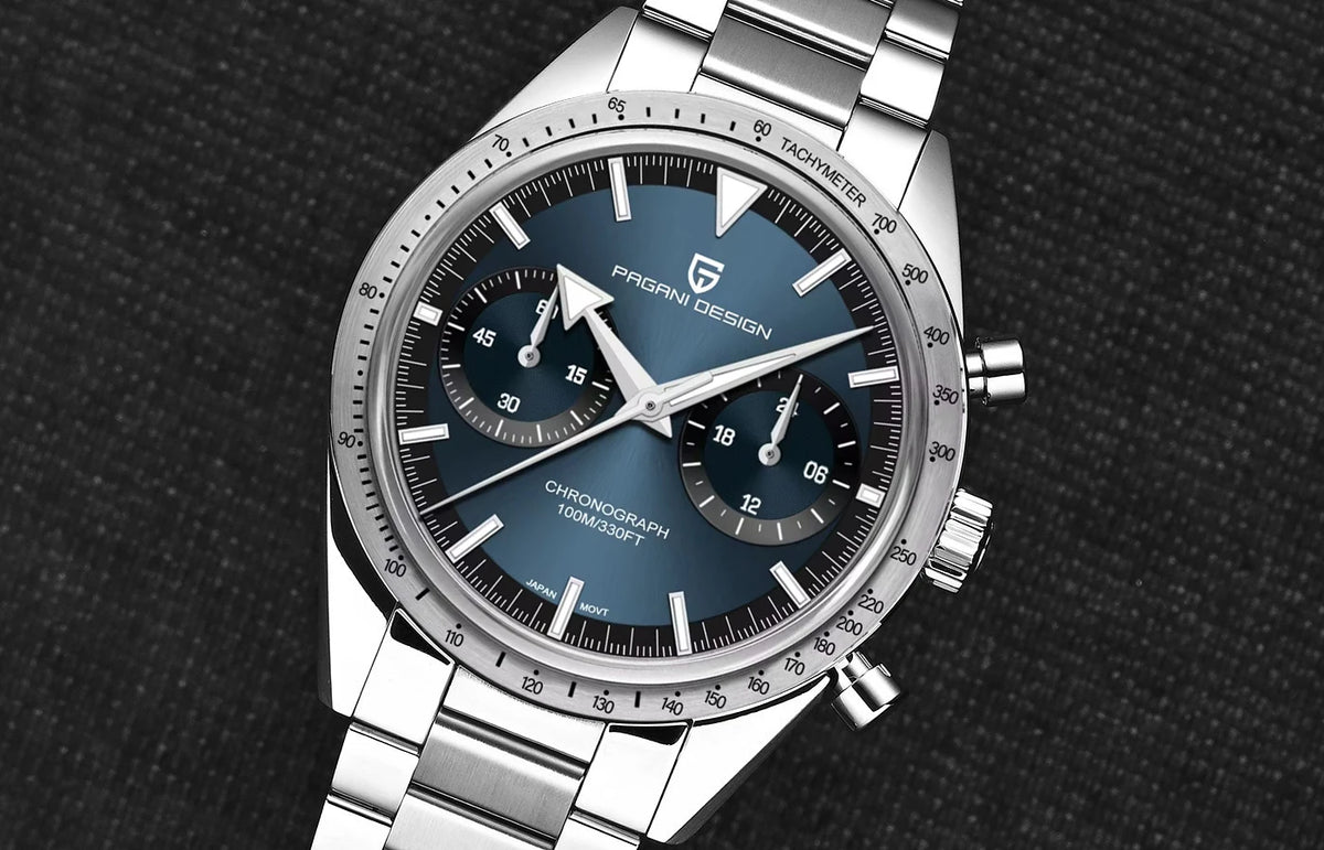 Pagani Design Moon Chronograph – Retro Sports Quartz Watch for Men