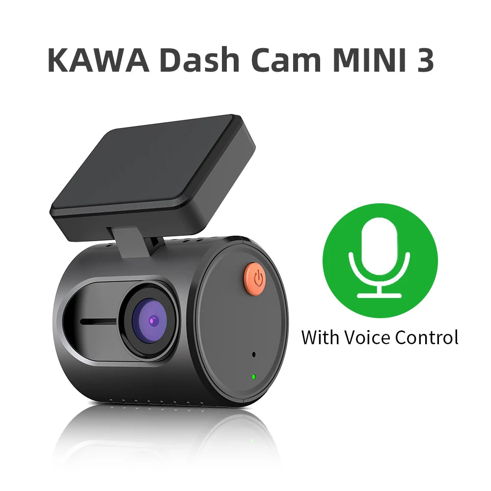 KAWA 2K Dash Camera – Night Vision Video Recorder for Vehicle Security