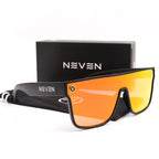 Square Conjoined Lens Sunglasses – UV400 Gradient Eyewear for Outdoor Cycling